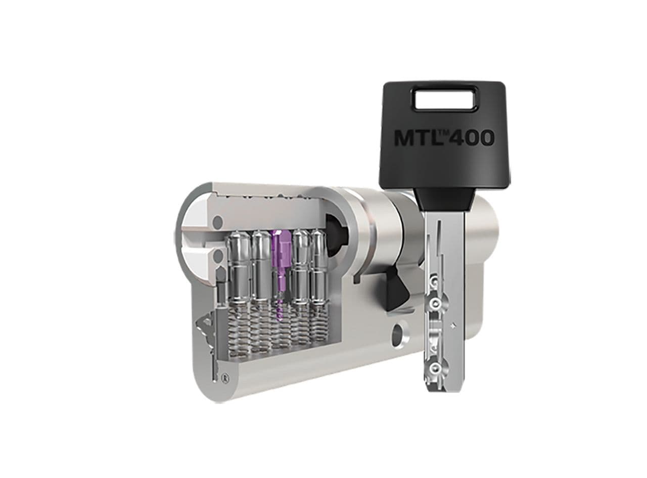 מבנה פנימי של צילינדר Mul-T-Lock MTL400 עם מפתח