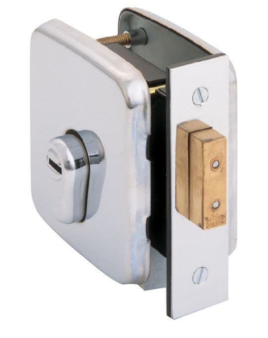 מנעול שקוע Mul-T-Lock M-60 עם בריח מלבני חשוף