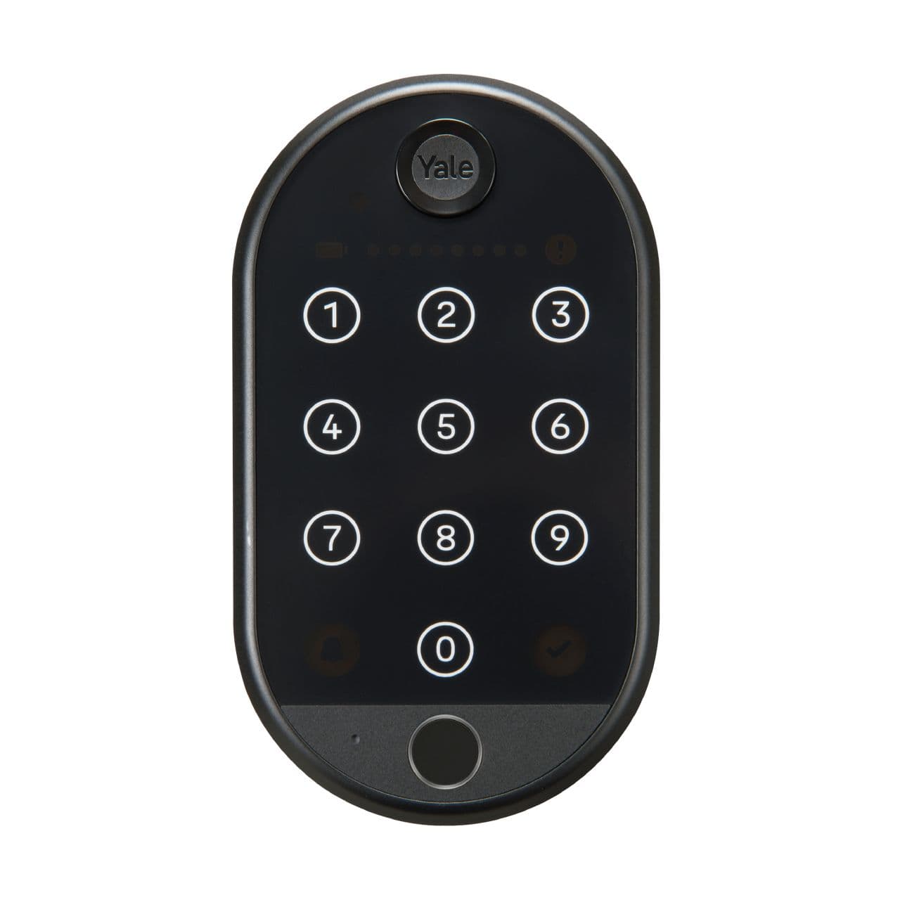 לוח מקשים Yale Smart Keypad 2 שחור עם ספרות מוארות במעגל