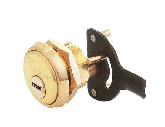 מנעול רב־בריחי Mul-T-Lock לארוניות עם חזית עגולה וקאם שחור