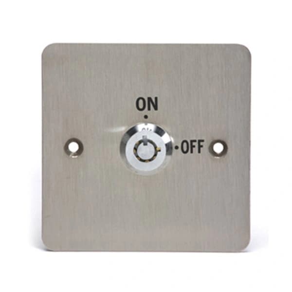 לחצן חזית נירוסטה עם מפתח ON/OFF