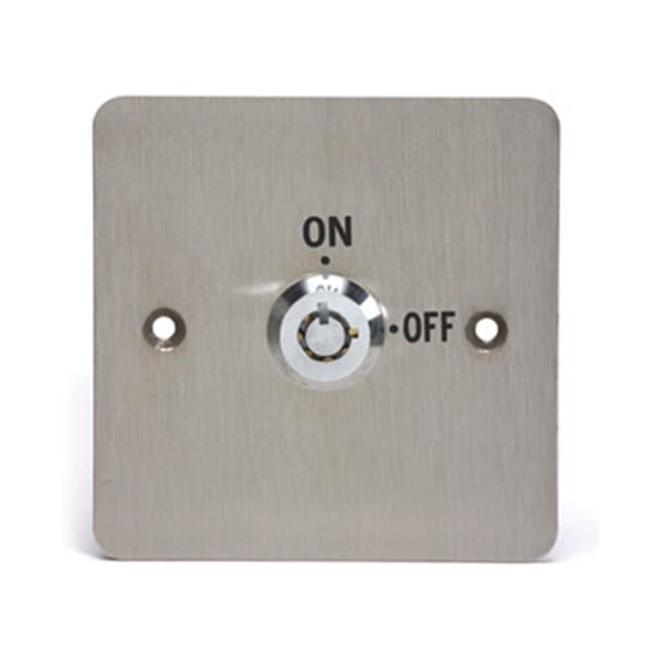 לחצן חזית נירוסטה עם מפתח ON/OFF