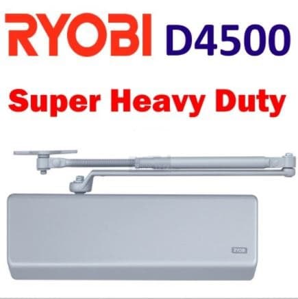 מחזיר דלת עילי RYOBI 4550, כוח 2-7 עם בלימת רוח והשהיה